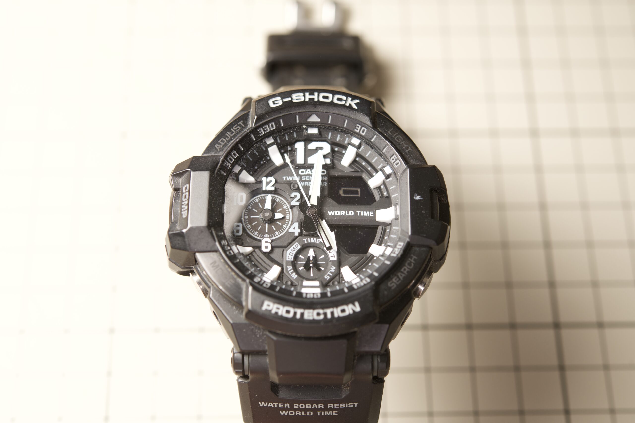 【電池交換！】何度目だよ？”GRAVITYMASTER GA-1100-1AJF”をまた使う！ 〜グラビティマスターいいよね〜