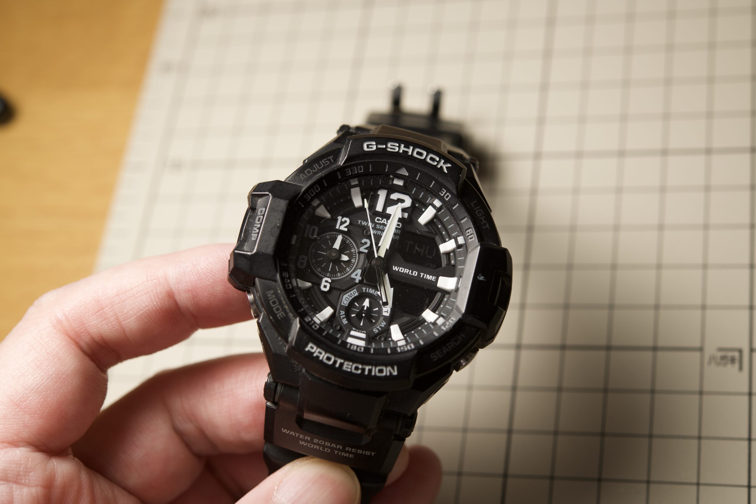 電池交換するぞ！GRAVITYMASTER GA-1100-1AJFの延命措置を行う