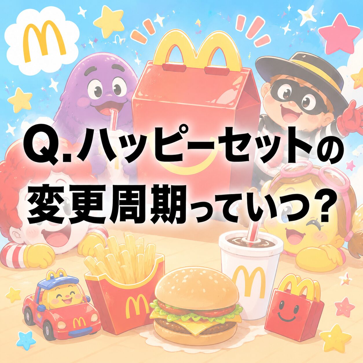 【む？】Q.ハッピーセットの変更周期っていつ？ 〜頻繁に入れ替わるよね〜